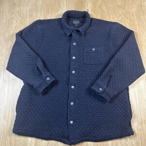Pendleton Mens Black Quilted Snap Button Long Sleeve Jacket Size XL